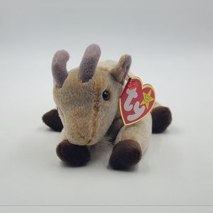 Vintage Goatee Ty Original Beanie Babies Goat Plush Toy 1999, Collectible